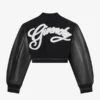 Chrishell Stause Givenchy Black Cropped Varsity Jacket