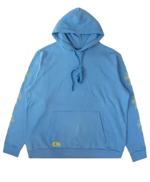 Chrome Hearts x Drake Girls Love Chrome Blue Hoodie