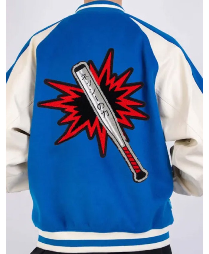 Anime Series Dandadan 2025 Seiko Ayase Blue Varsity Jacket For Unisex