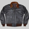 David Beckham Brown G-1 Leather Bomber Jacket