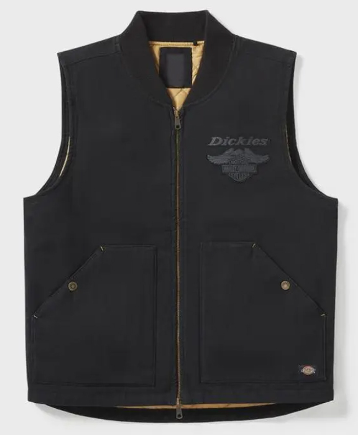 Dickies Black Quilted Canvas Vest