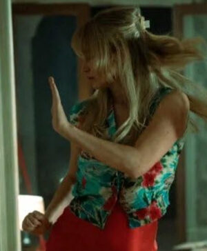 Die My Love Jennifer Lawrence Floral Vest