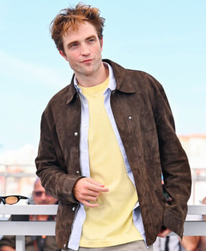 Die My Love Robert Pattinson Brown Suede Jacket