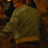 Ed Sheeran Azizam Sea Green Satin Bomber Jacket