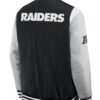 Las Vegas Raiders Elements Elite Varsity Black Full-Snap Jacket