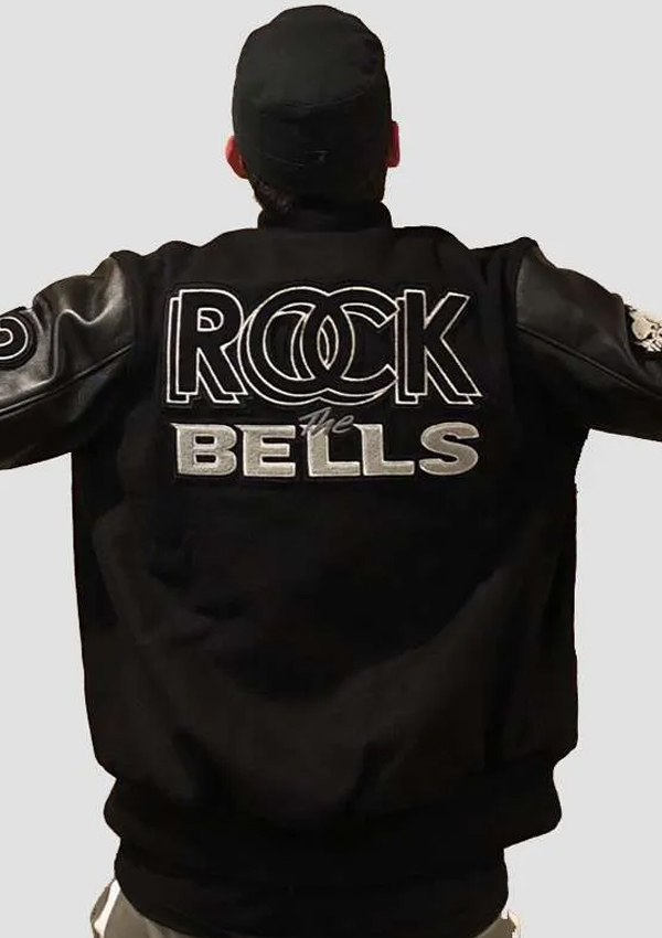 Eminem Rock The Bells Black Letterman Bomber Jacket