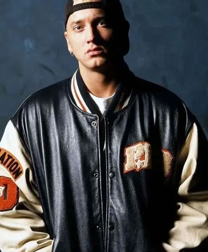 Eminem Varsity Leather Jacket