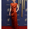 Emmy Awards Britt Lower Orange Gown