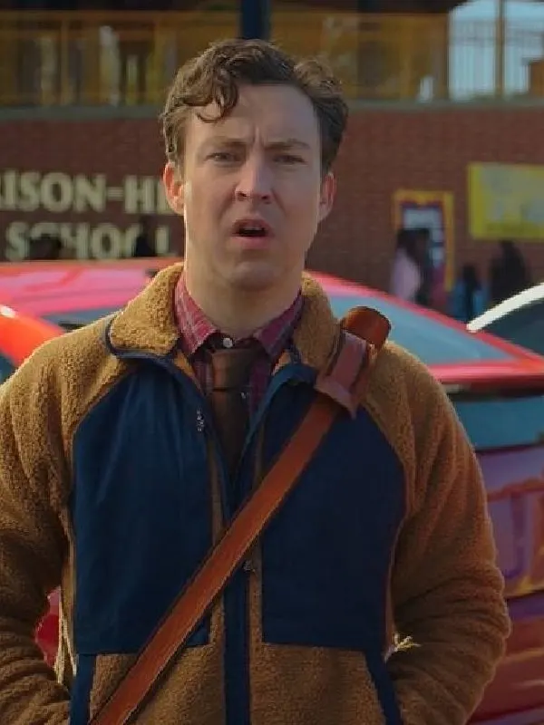 English Teacher S02 Evan Marquez Brown Jacket