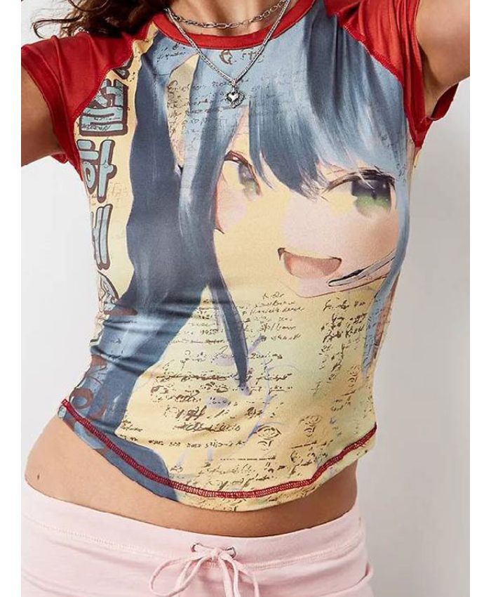 Wednesday S02 Enid Sinclair Anime Raglan Tee