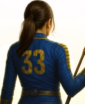 Fallout Lucy MacLean Blue Leather 33 Costume Jacket