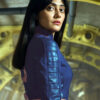 Fallout S02 Ella Purnell Blue Leather Costume Jacket