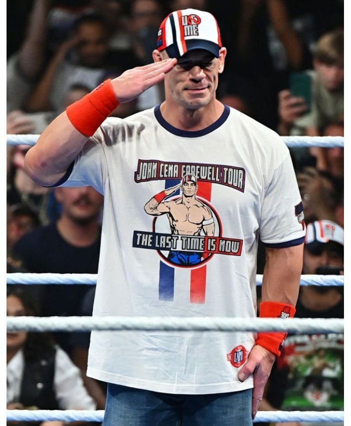 John Cena Farewell Tour 2025 Lyon White T-Shirt