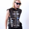 Father Mother Sister Brother Timothea Brown Leather Vest
