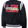 Flavor Flav Super Bowl LIX Black Satin Bomber Jacket