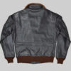 Footballer David Beckham Brown Leather Bomber Jacket