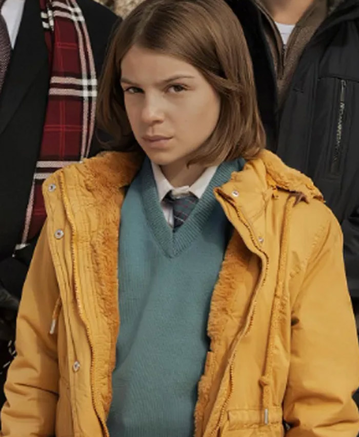 Francesca Varela Maledictions Yellow Hooded Jacket