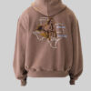 Gap Texas Logo Oversized Brown Hoodie