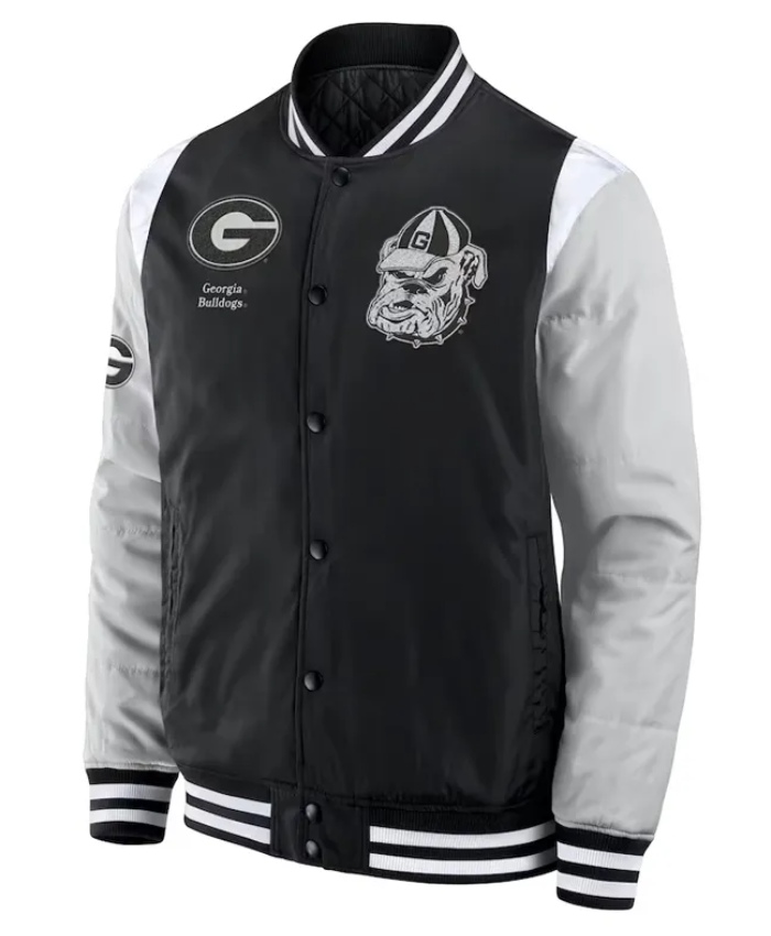Elements Elite Georgia Bulldogs Black Varsity Jacket