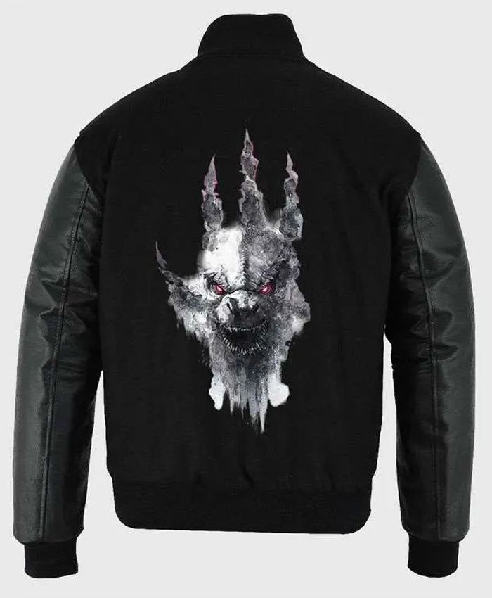 Godzilla x Kong Black Varsity Jacket
