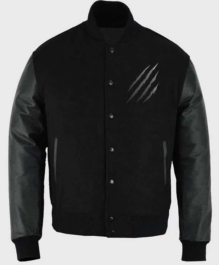 Godzilla x Kong The New Empire Black Varsity Bomber Jacket