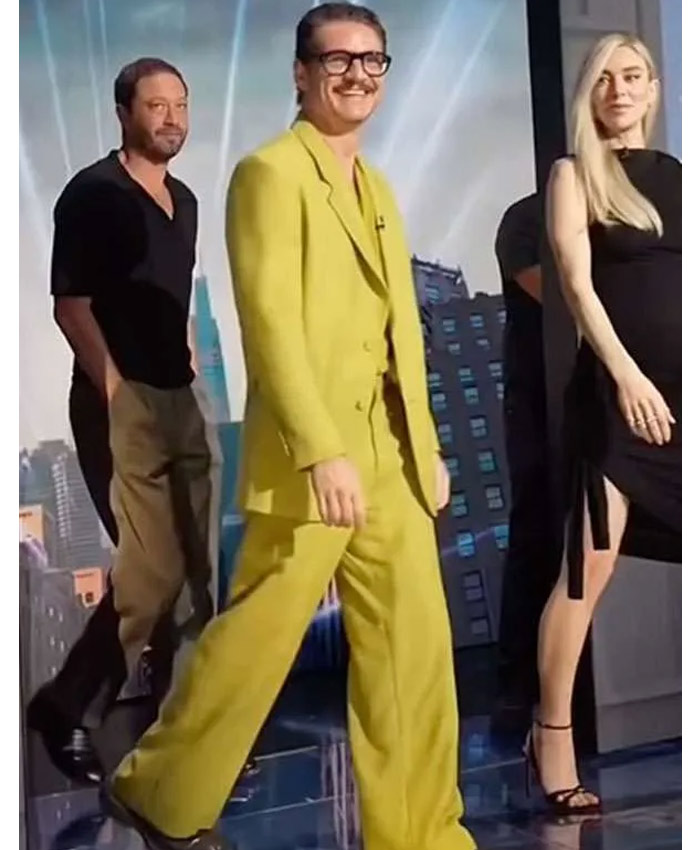 Good Morning America Pedro Pascal Green Suit