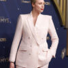 Gwendoline Christie 77th Emmy Awards 2025 Light Pink Suit