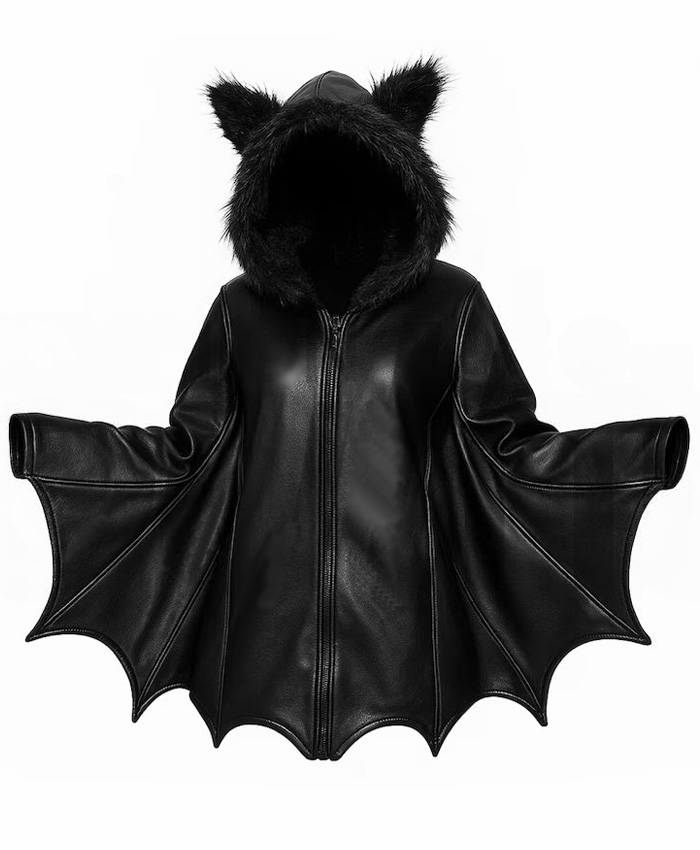 Halloween Bat Wing Hooded Jacket