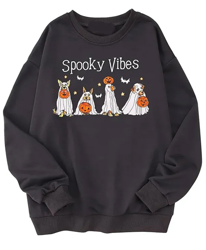 Halloween Pumpkin Spooky Vibes Sweatshirt
