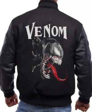Halloween We Are Venom Black Varsity Bomber Jacket for Men