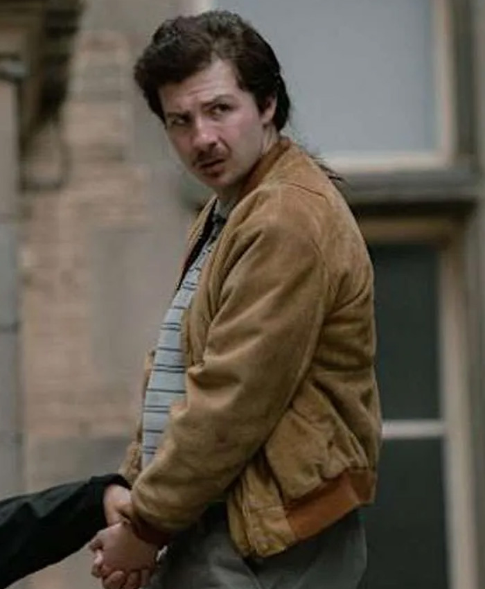 I Fought the Law Jack James Ryan Brown Suede Bomber Jacket