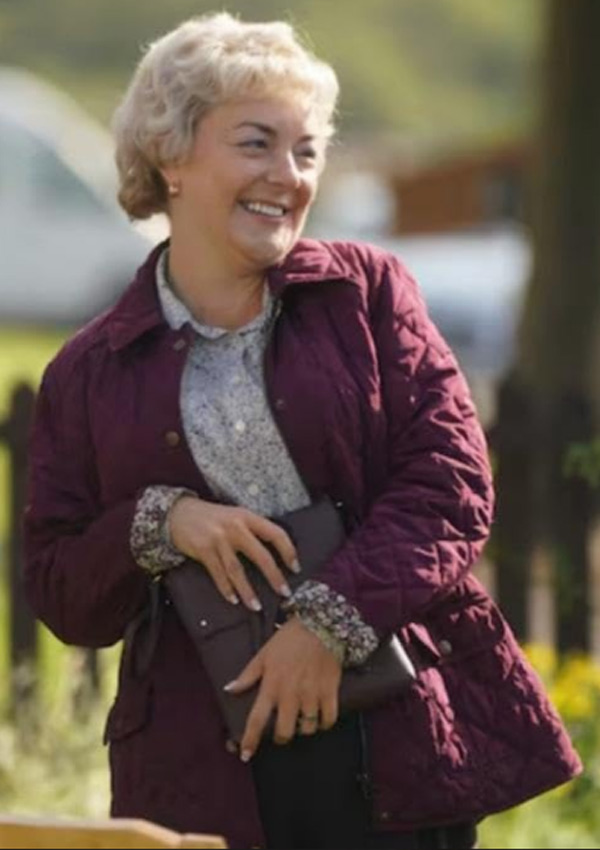 I Fought the Law Sheridan Smith Burgundy Quilted Jacket