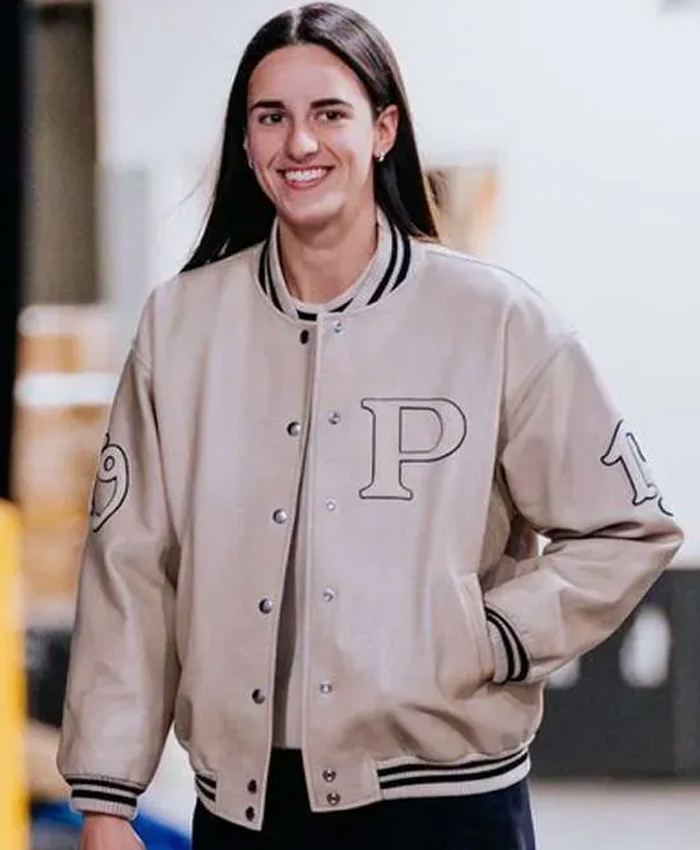 Indiana Fever Caitlin Clark Letterman Jacket