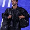 Lorenzo Musetti 2025 US Open Black Leather Jacket