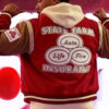 Jake From State Farm Red and Golden Letterman Varsity Jacket