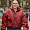 Jessie J Global Radio Studios 2025 Red Jacket