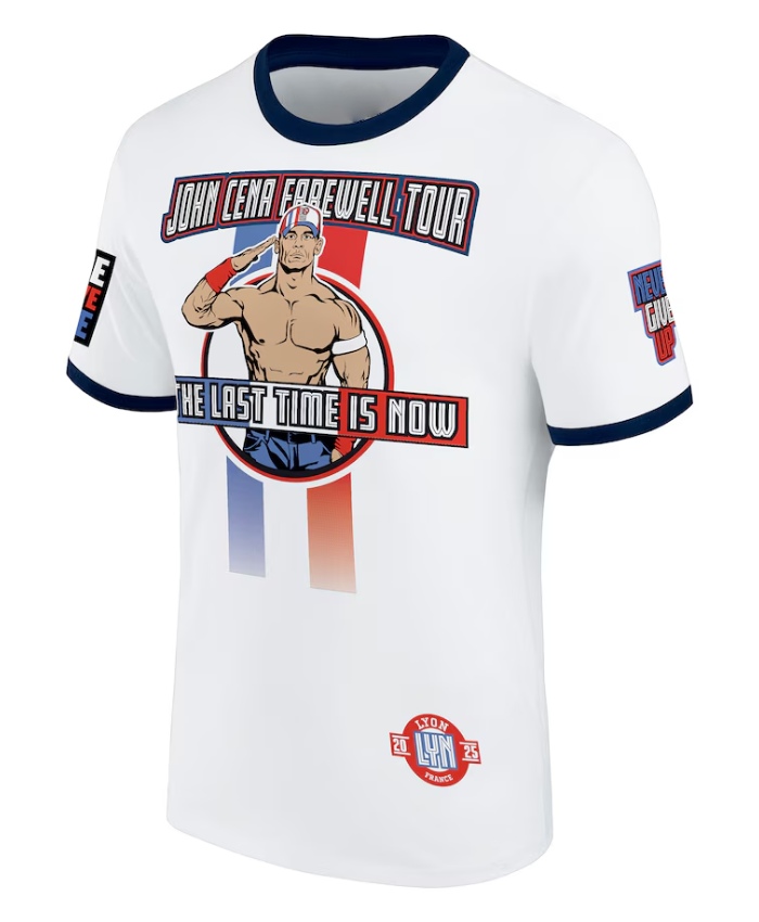 Farewell Tour 2025 John Cena Lyon Printed T-Shirt In White
