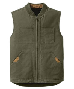 Josh Brolin Weapons Archer Green Cotton Vest
