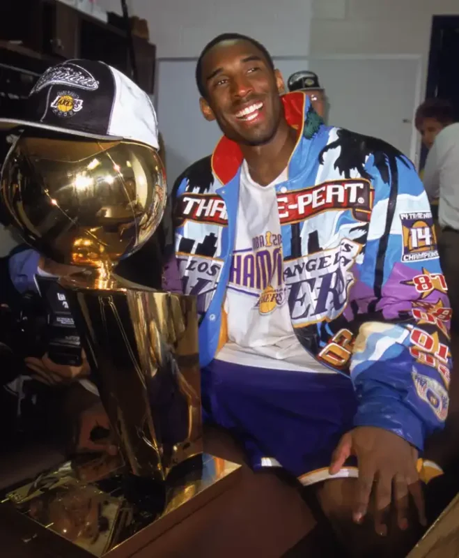 Kobe Bryant Three Peat Leather Jacket