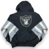 Las Vegas Raiders Pullover Hooded Jacket Black and Gray