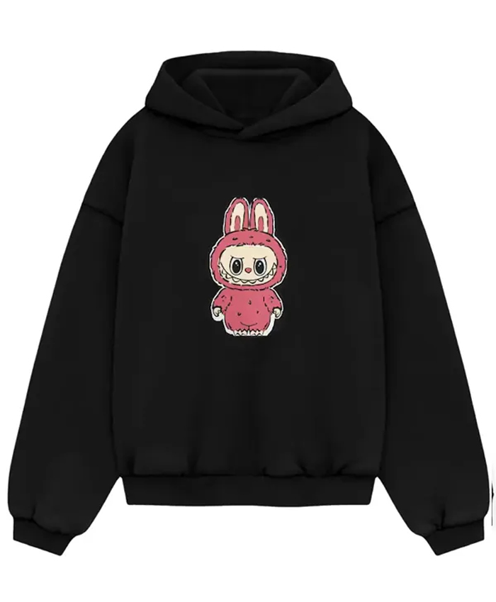 Labubu Black Pullover Hoodie