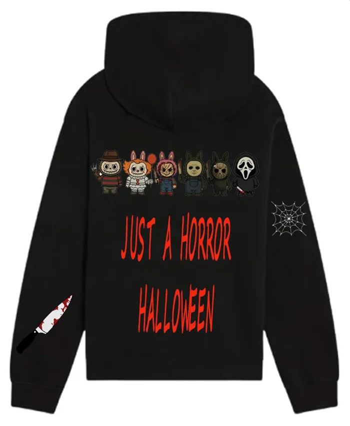 Labubu Just a Horror Halloween Hoodie