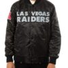Las Vegas Aces Classic Chenille Full-Varsity WoolLeather Jacket - Black and White