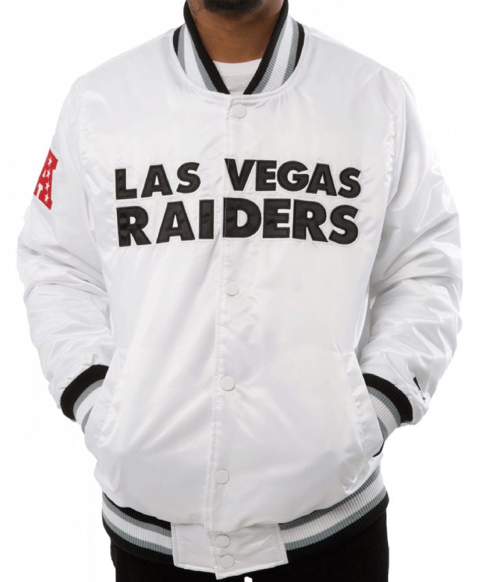 Las Vegas AcLas Vegas Aces Classic Chenille Black and White Varsity Jacketes Classic Chenille Full-Zip Varsity WoolLeather Jacket - Black and White