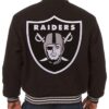 LA Las Vegas Raiders Varsity Black Wool Jacket