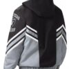 Las Vegas Raiders Maximum Full-Zip Black and Silver Hooded Jacket