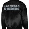 Las Vegas Raiders Exclusive Black Full-Snap Varsity Satin Jacket