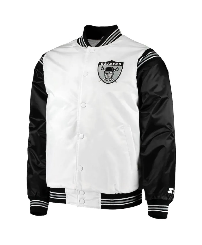 Historic Renegade Las Vegas Raiders WhiteBlack Jacket
