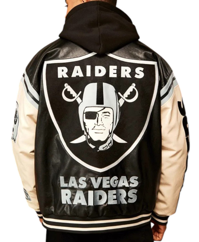 Las Vegas Raiders Leather Varsity Jacket