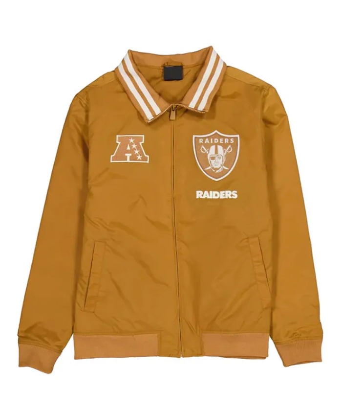 Las Vegas Raiders Logo Select Light Bronze Jacket